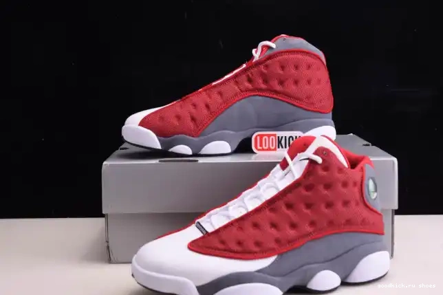 Gym Jordan Flint Red Air Retro 414571-600 13 Grey 0406